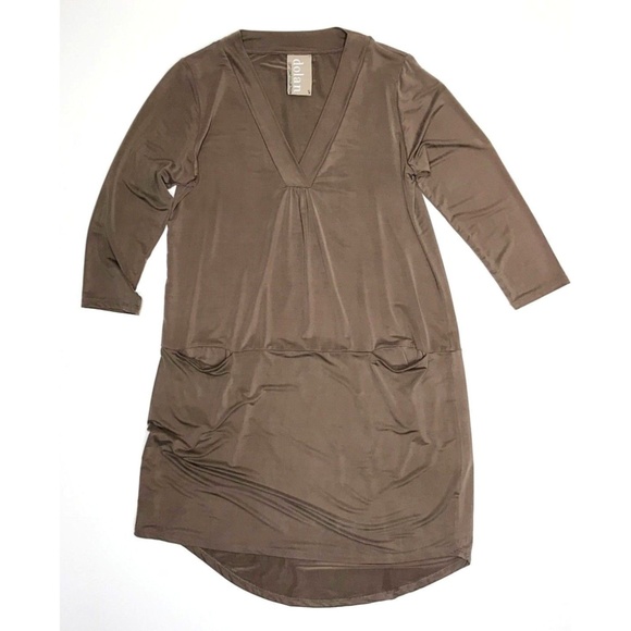 SOLD Dolan Left Coast Brown Tegan Tunic Dress - Picture 2 of 7